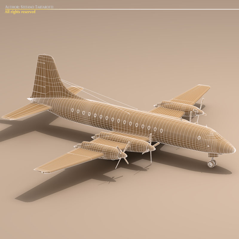 Bristol Britannia 3D model_7