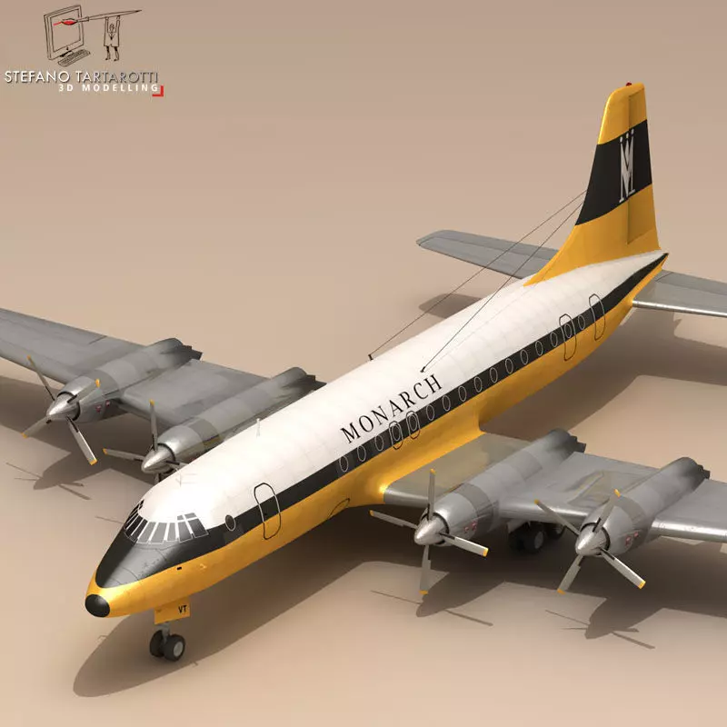 Bristol Britannia 3D model_0