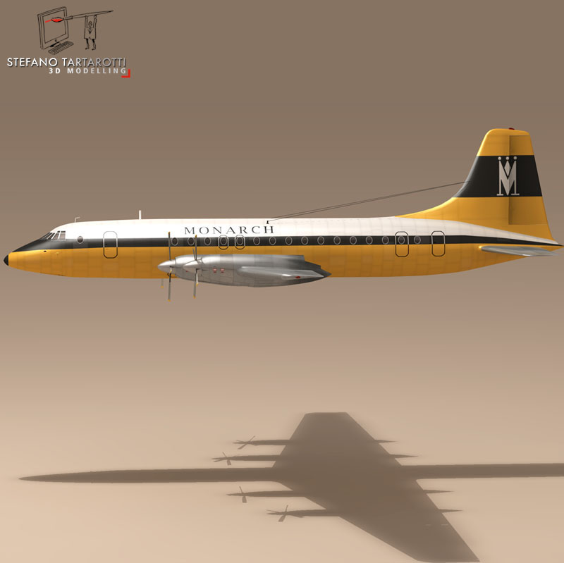 Bristol Britannia 3D model_4