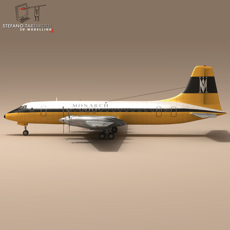 Bristol Britannia 3D model_3