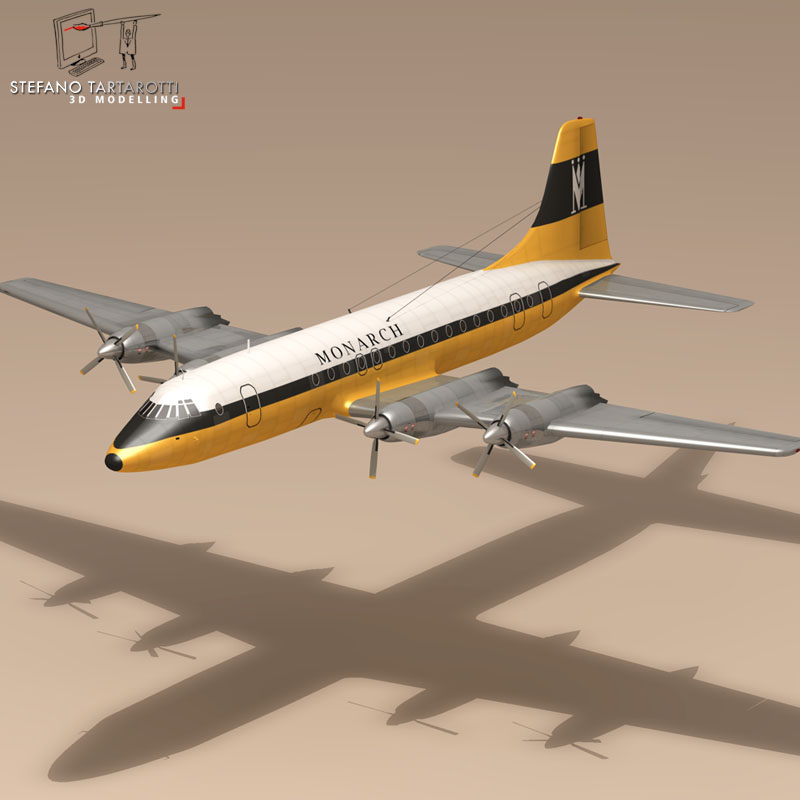 Bristol Britannia 3D model_8