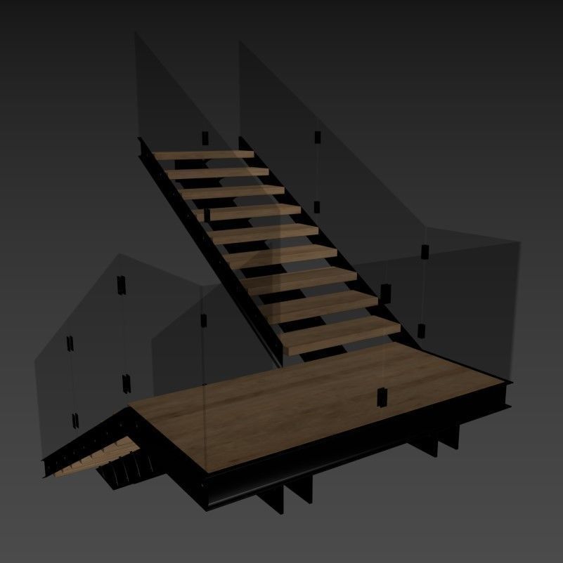 Stairs 6 3D model_7