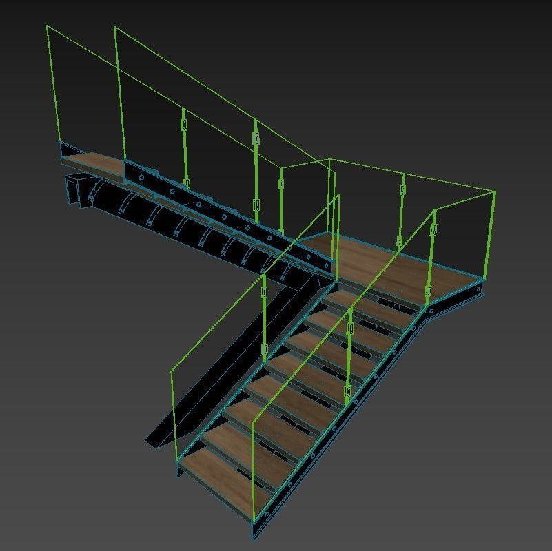 Stairs 6 3D model_5