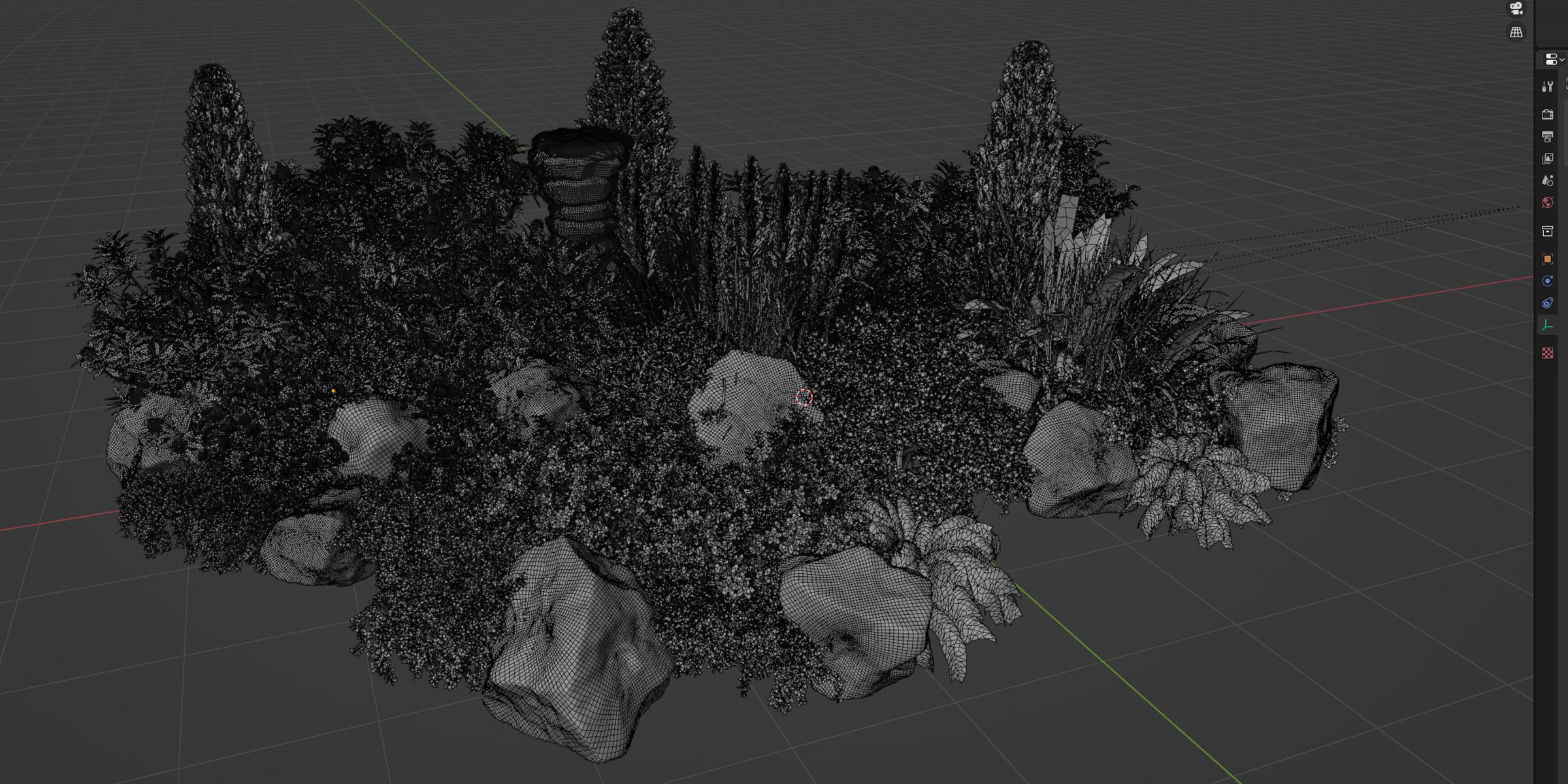3D Plants Asset Set Garden Collection-Blender 3D model_6