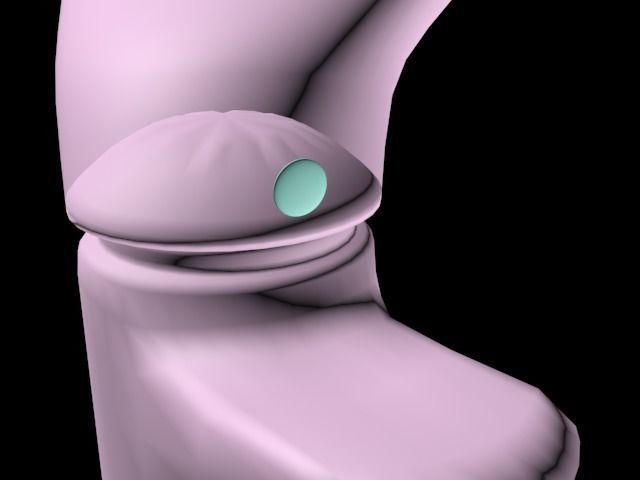 Jacket foot with dot Free low-poly 3D model_0