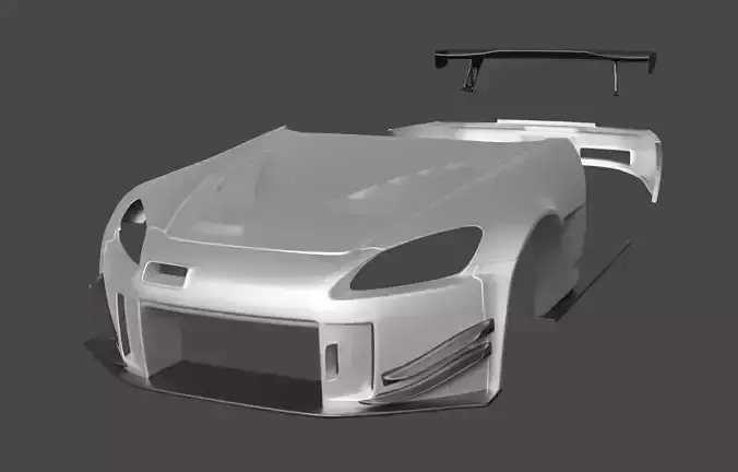 JS Racing Type S S2000 AP1 Low-poly 3D model