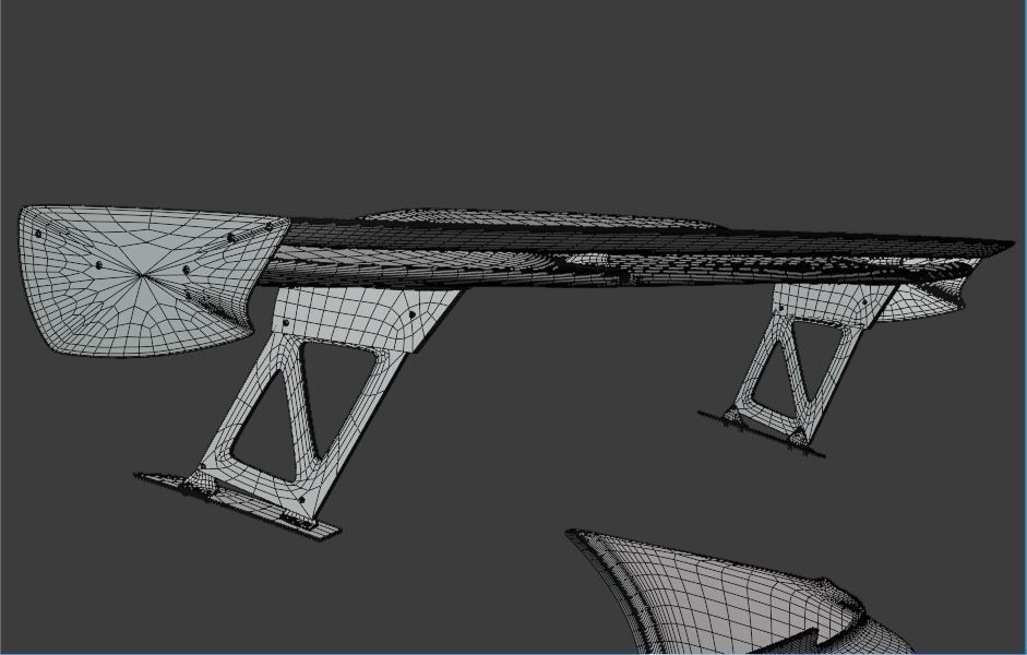 JS Racing Type S S2000 AP1 Low-poly 3D model_9