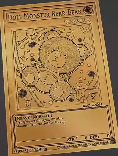 doll monster bear-bear - yugioh 3D print model