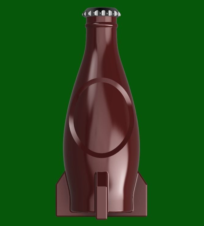 Fallout 4 - Nuka Cola bottle 3D print model_3