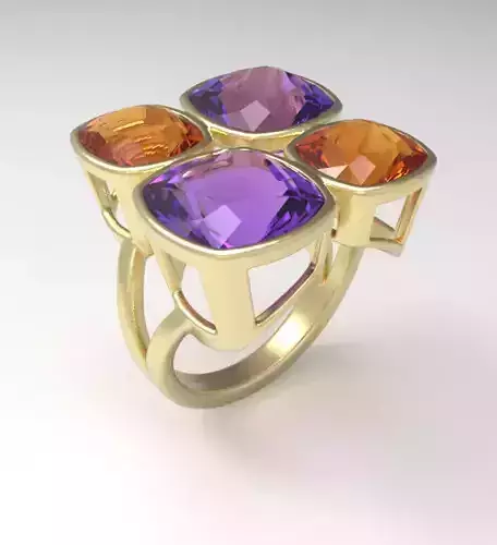 ring  color gems
