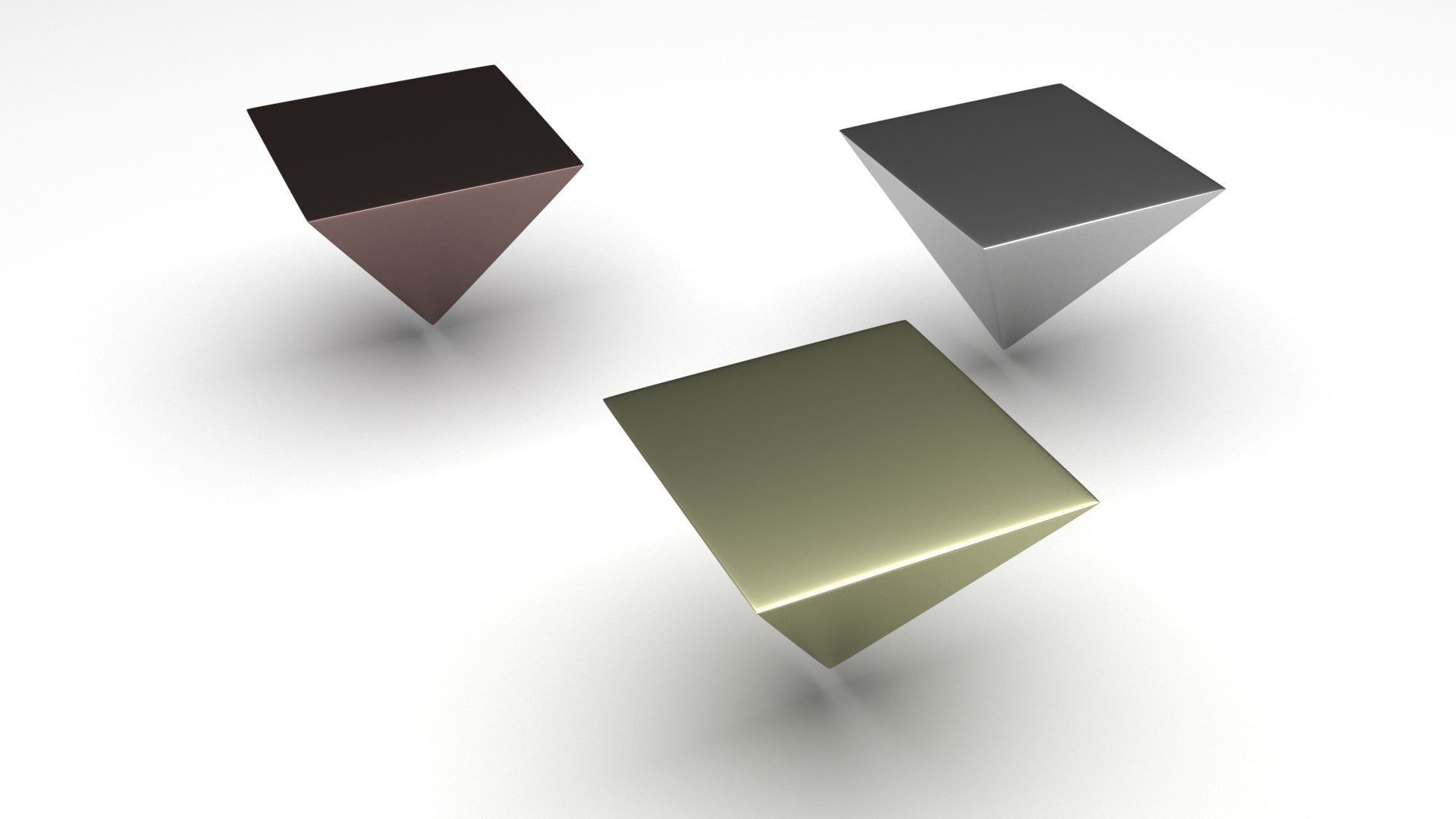 3D Print Ready Metal Pyramids 3D print model_5