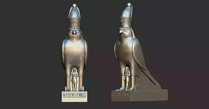 Egyptian Pharaoh God Horus Falcon 3D printable model 3D print model