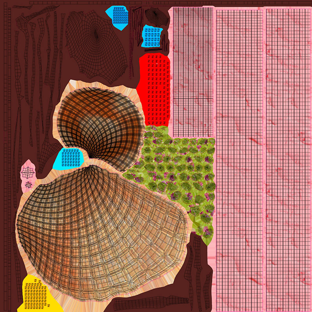 Strawberry flavor Ice Cream Cone  Low-poly 3D model_6