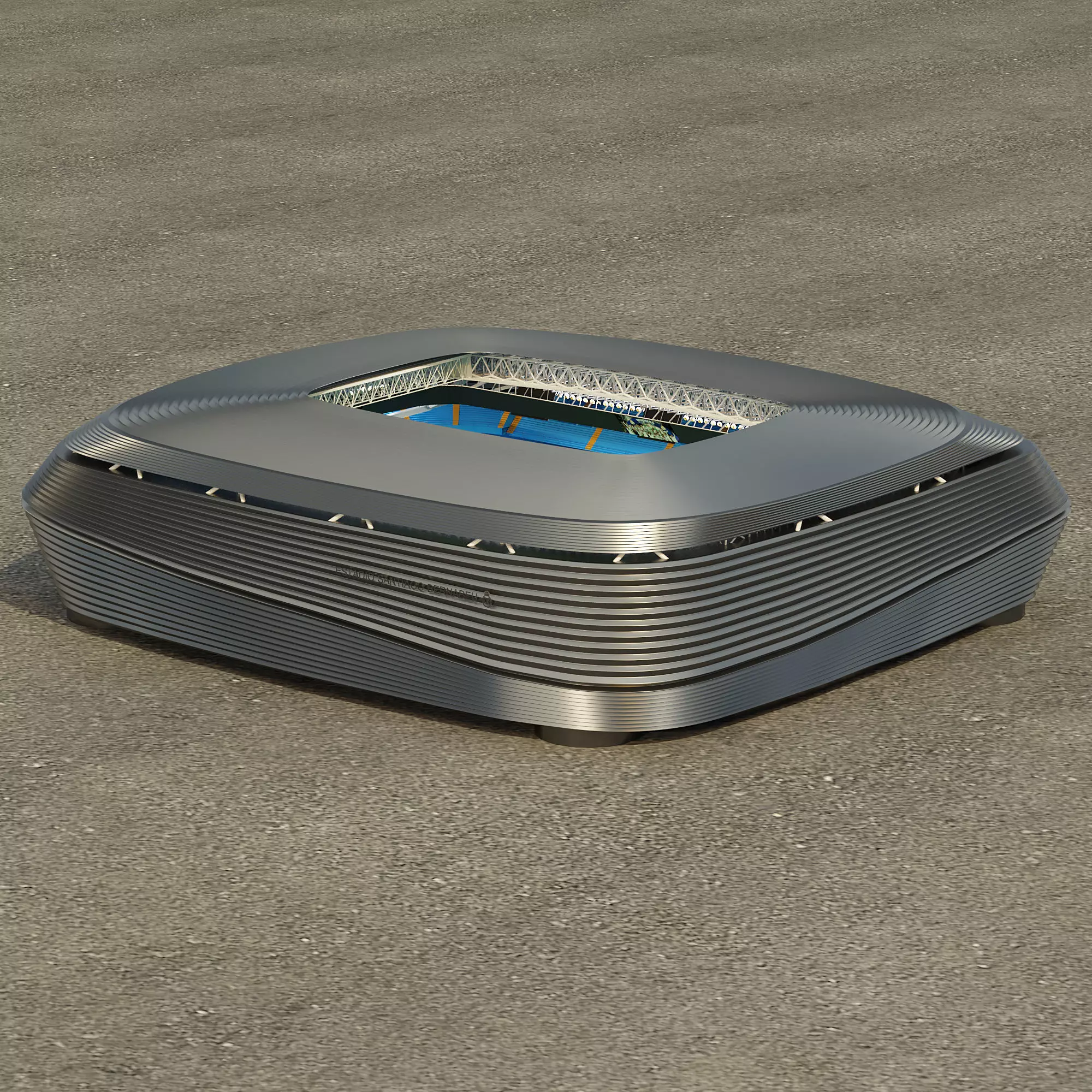 Stadium New Santiago Bernabeu Low-poly 3D model