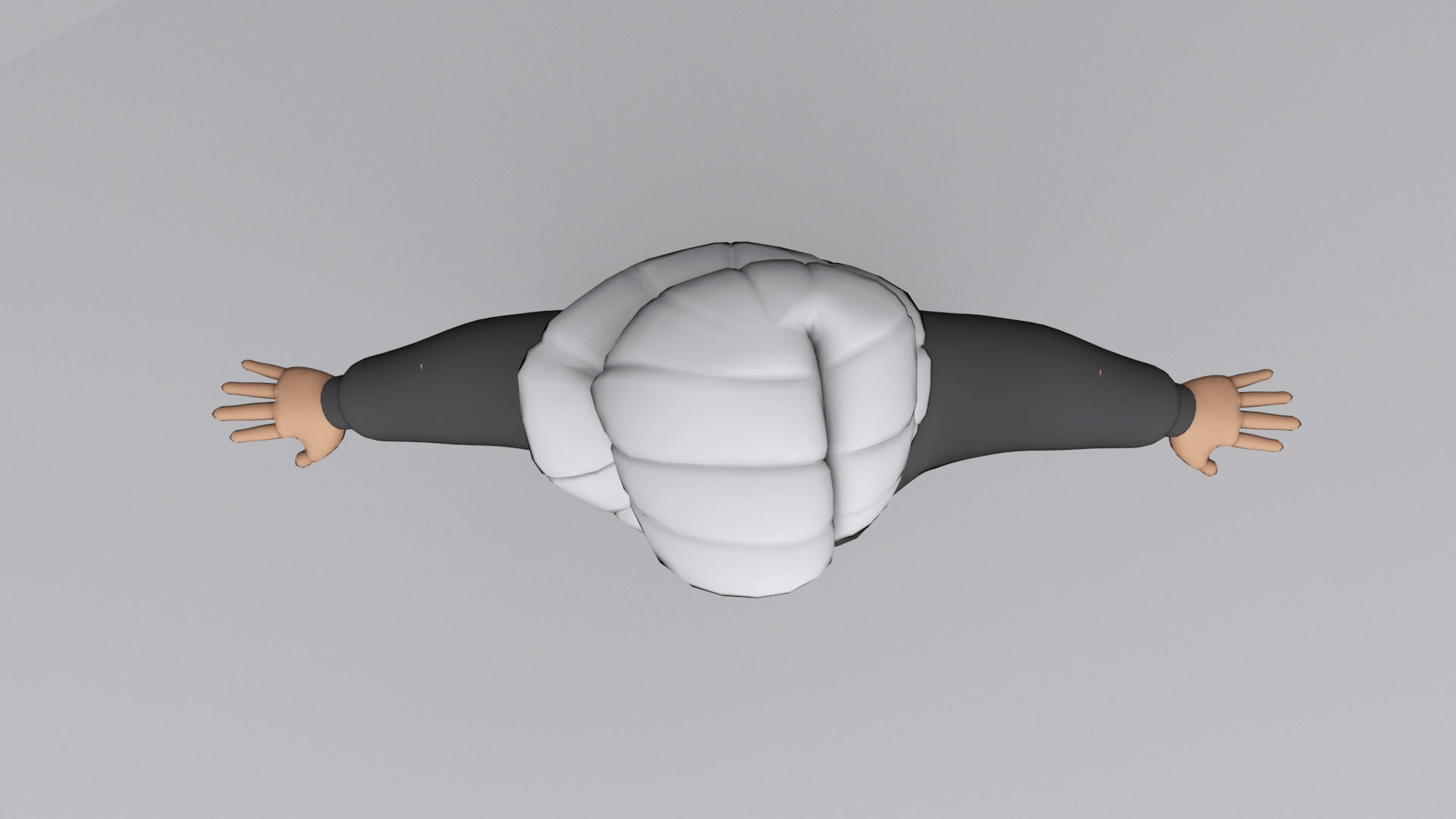 3D Girl Low-poly 3D model_4