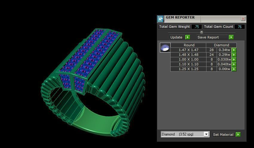 Rings 3D print model_3