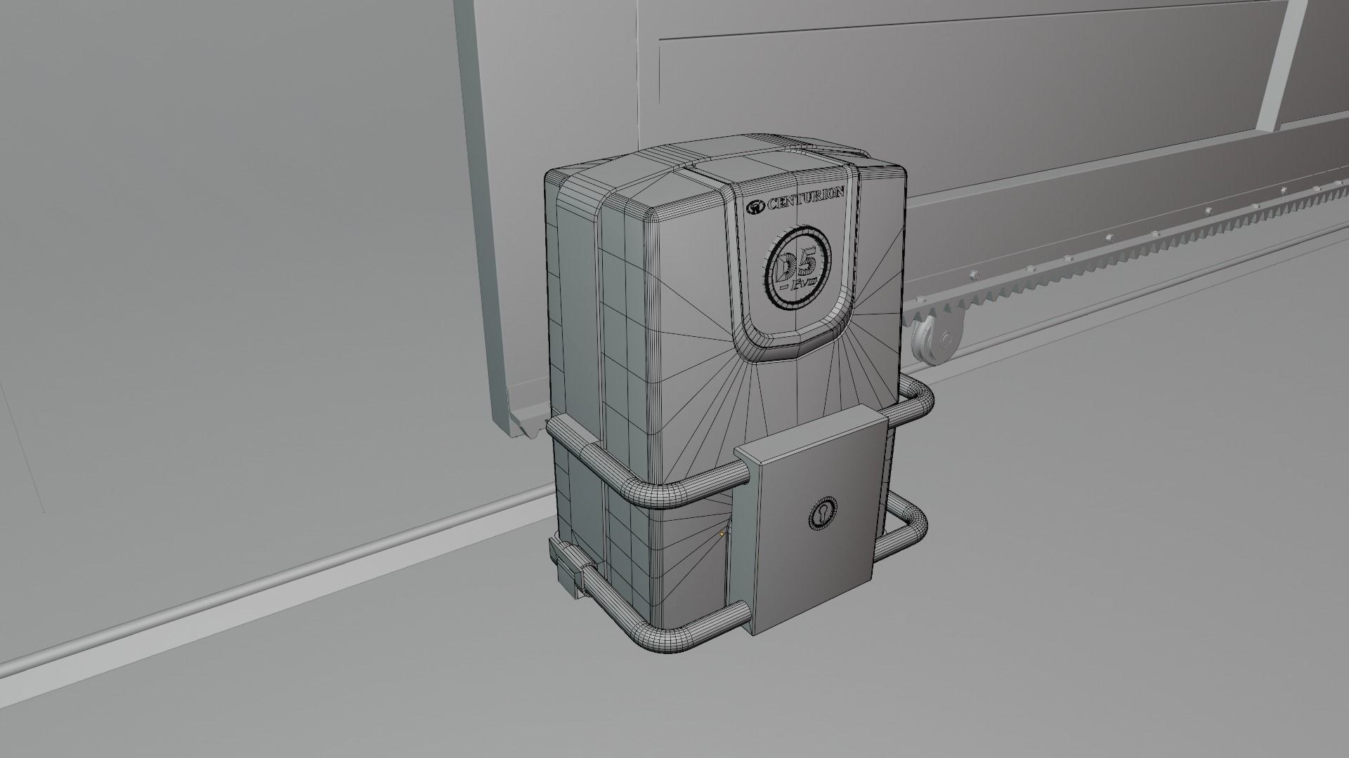 Sliding Gate Motor Free low-poly 3D model_12