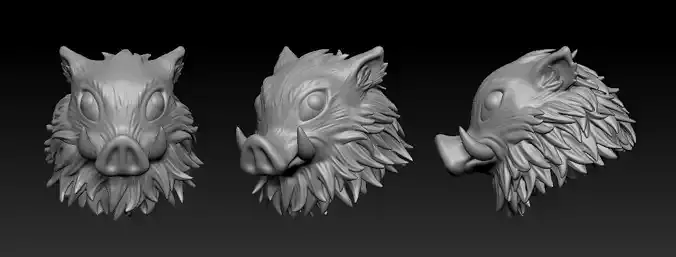 Inosuke Head 3D print model
