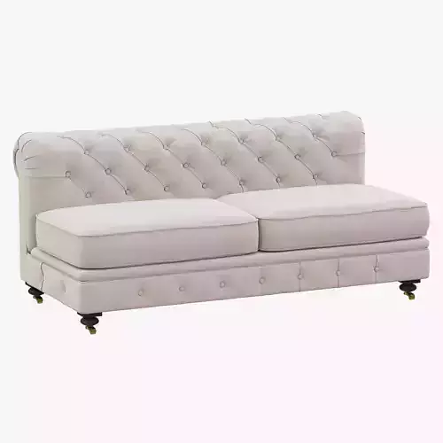 Restoration Hardware Kensington Upholstered Armless Sofa