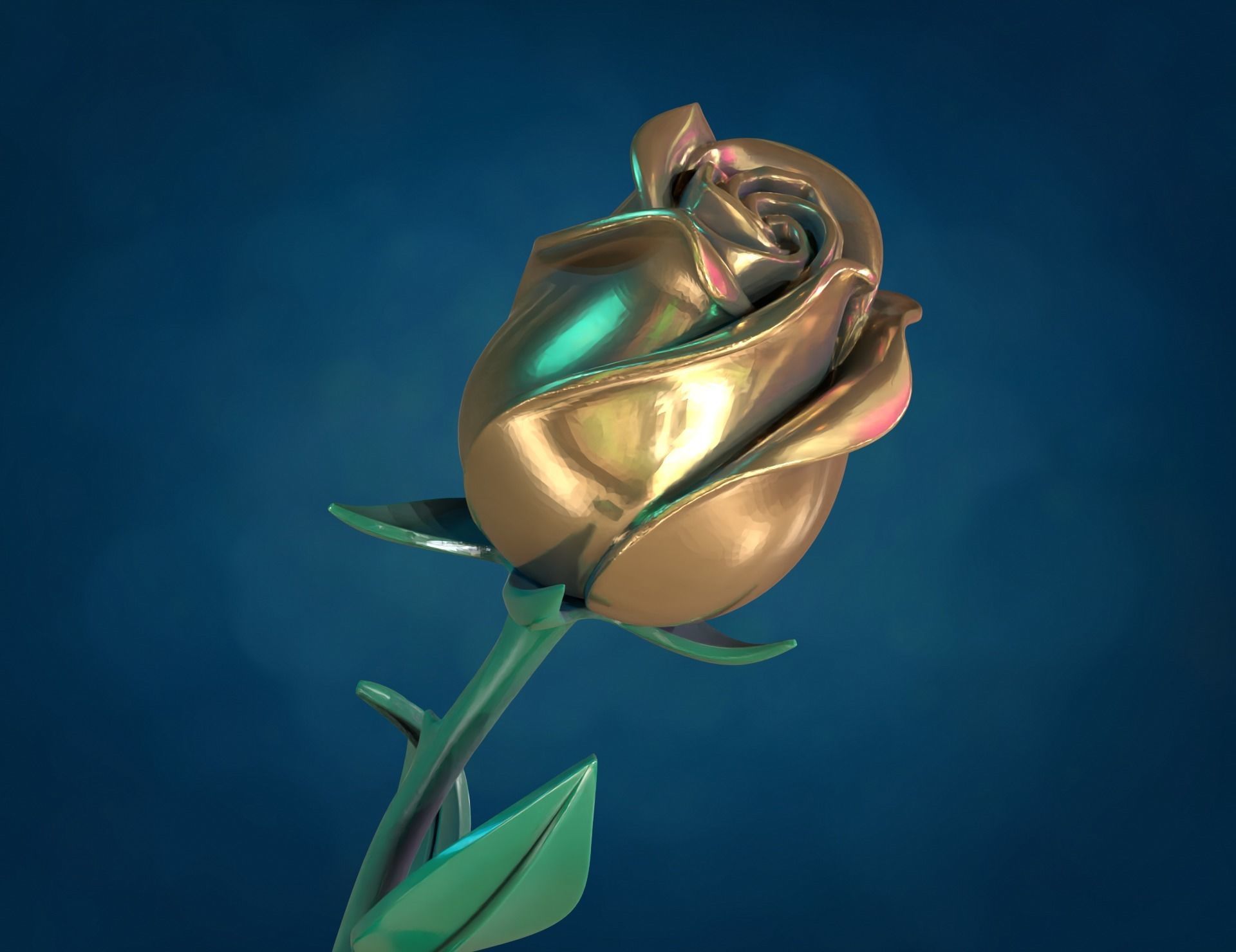 Rose Flower II 3D print model_18