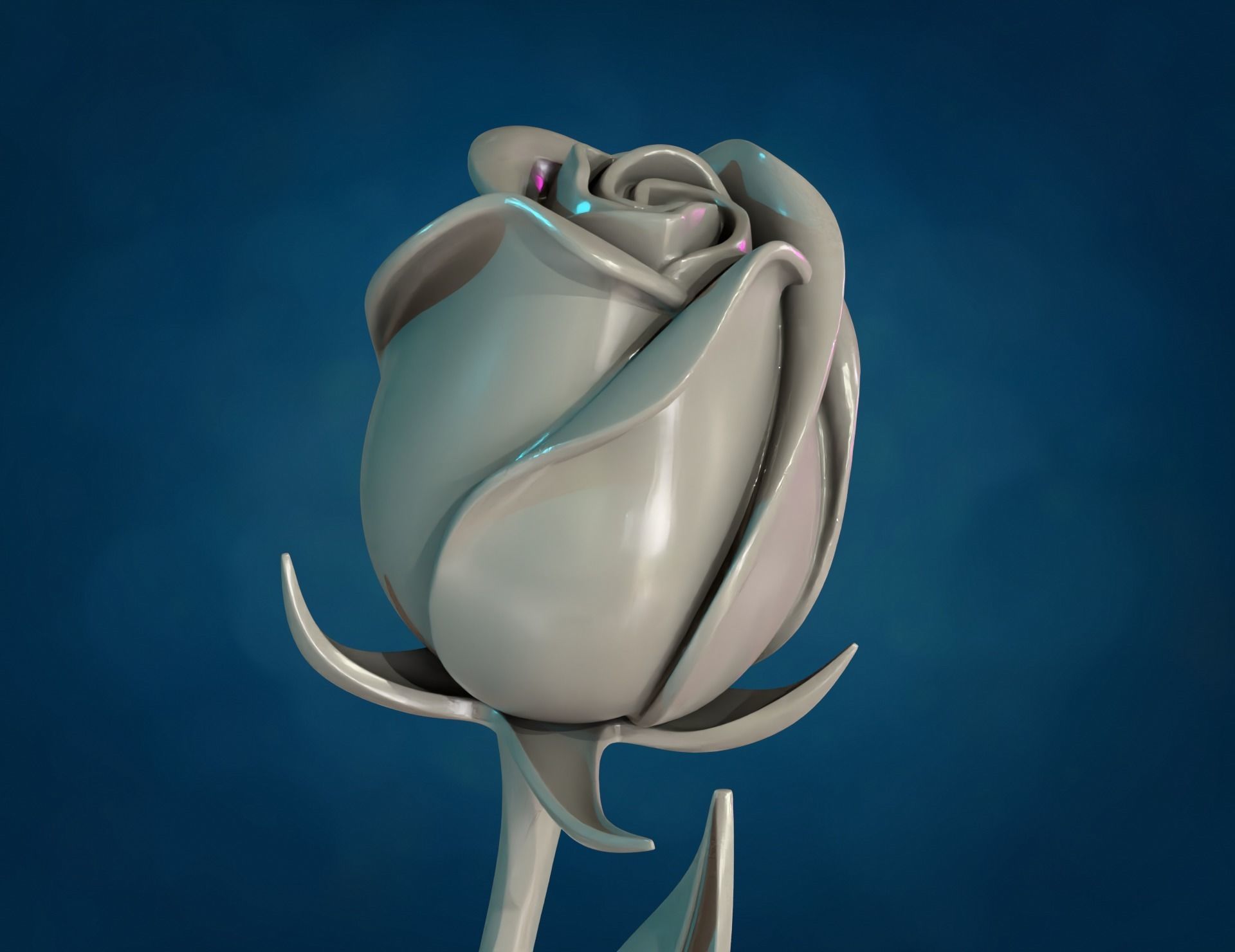 Rose Flower II 3D print model_12