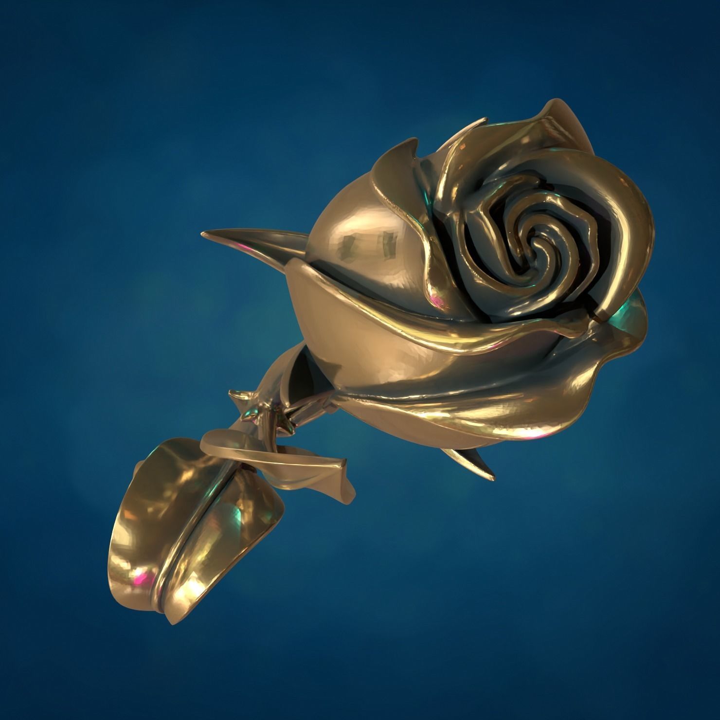 Rose Flower II 3D print model_19