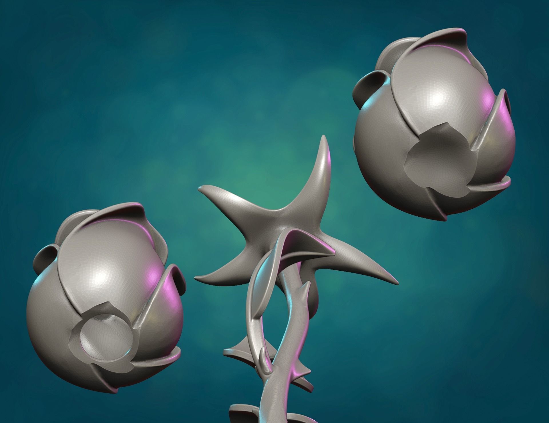 Rose Flower II 3D print model_14