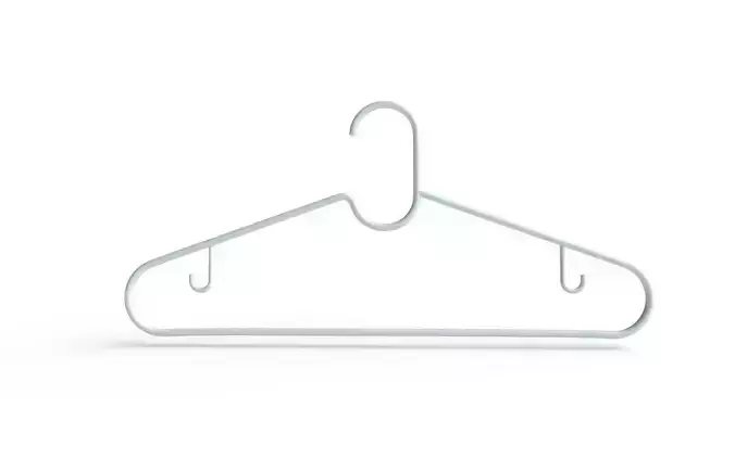 Hanger for Clothes M02 Low-poly 3D model