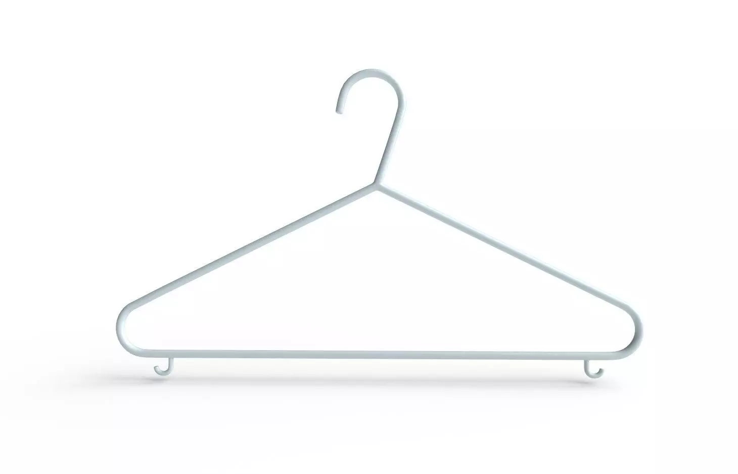 Hanger for Clothes M01 Low-poly 3D model_0