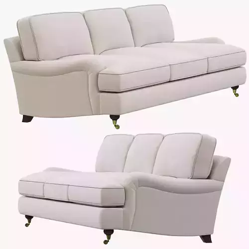 Restoration Hardware English Roll Arm Upholstered Sofa