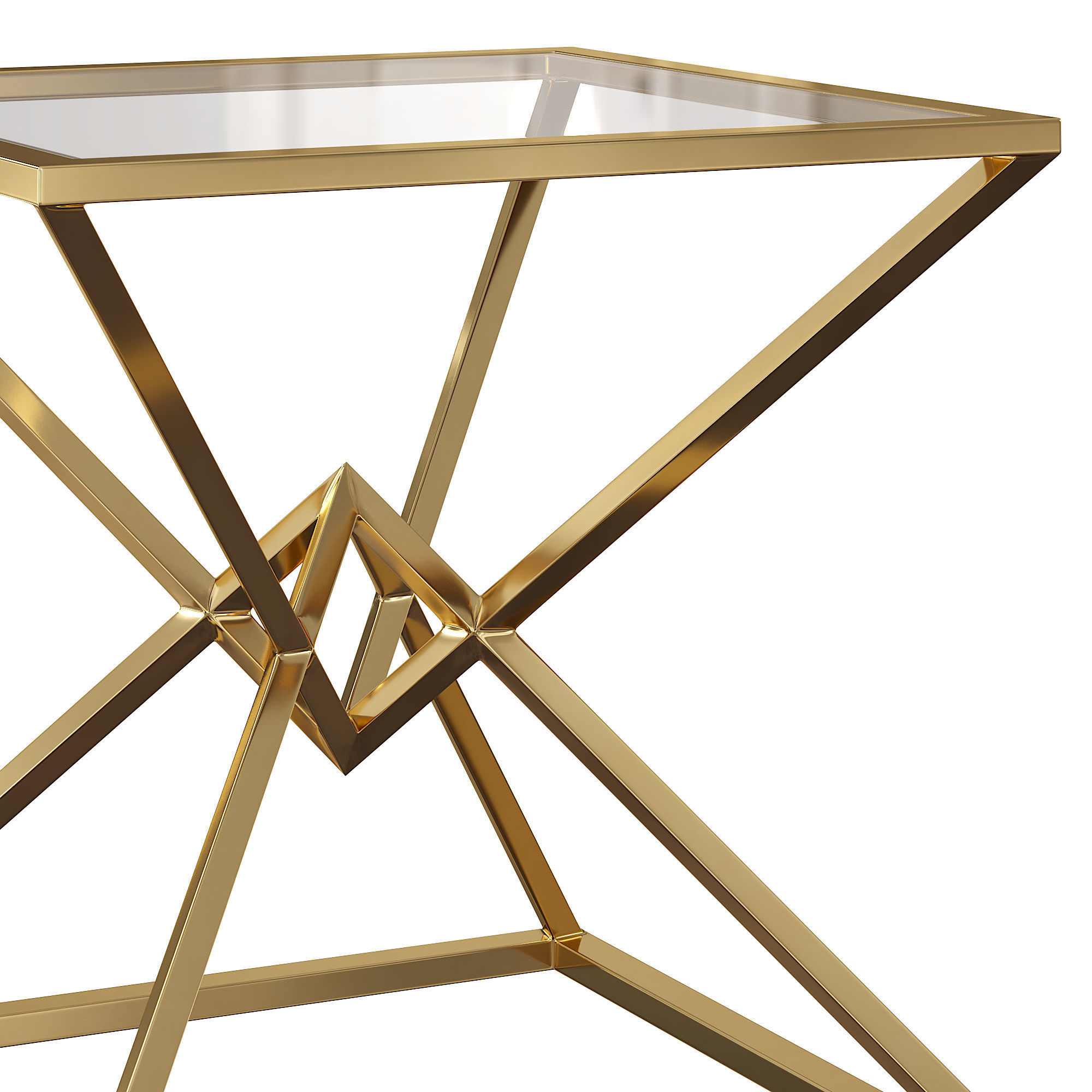 Aria Square Table by Diamond Sofa 3D model_1