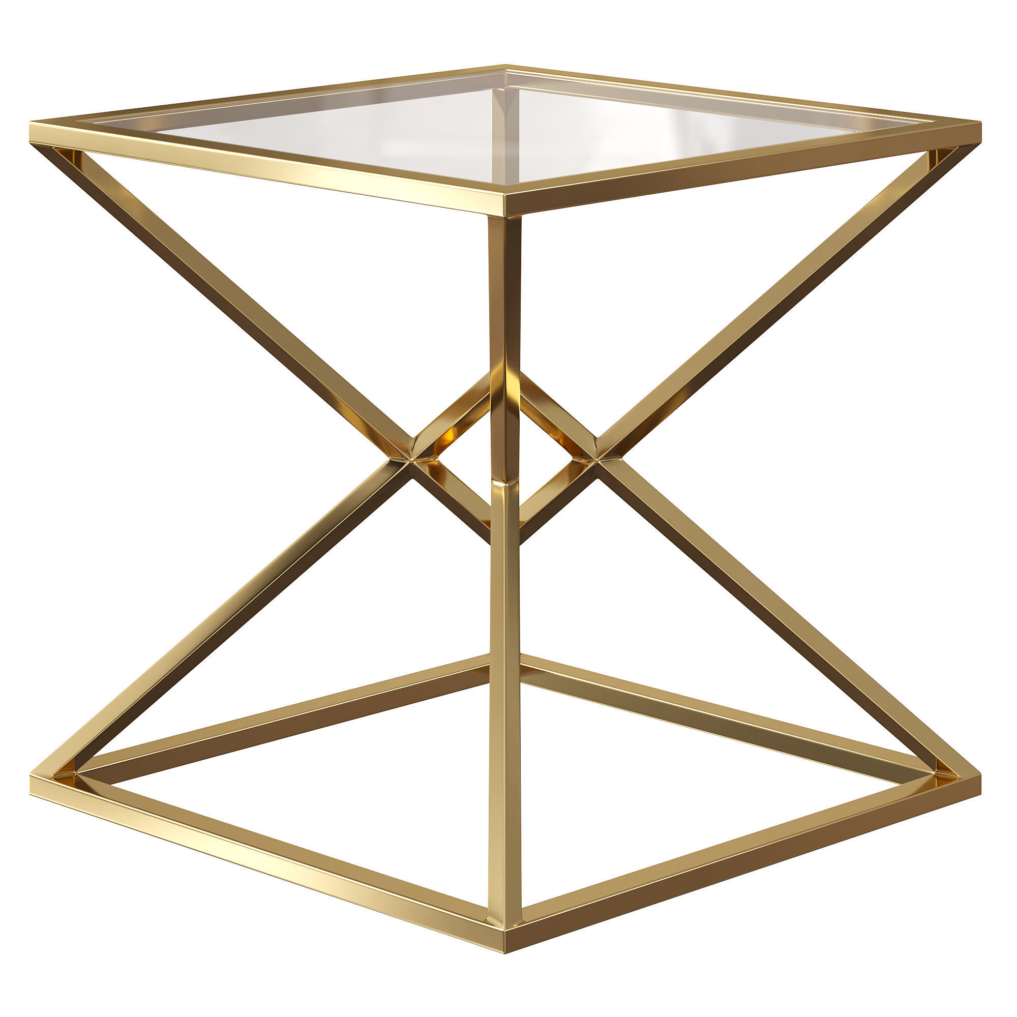 Aria Square Table by Diamond Sofa 3D model_2