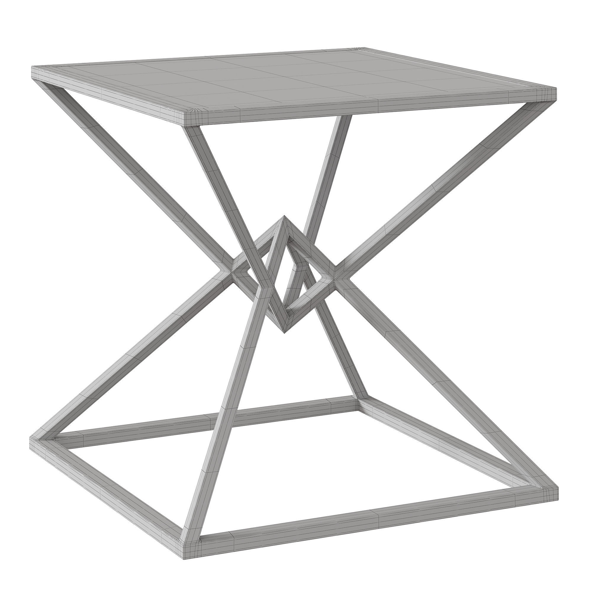 Aria Square Table by Diamond Sofa 3D model_4