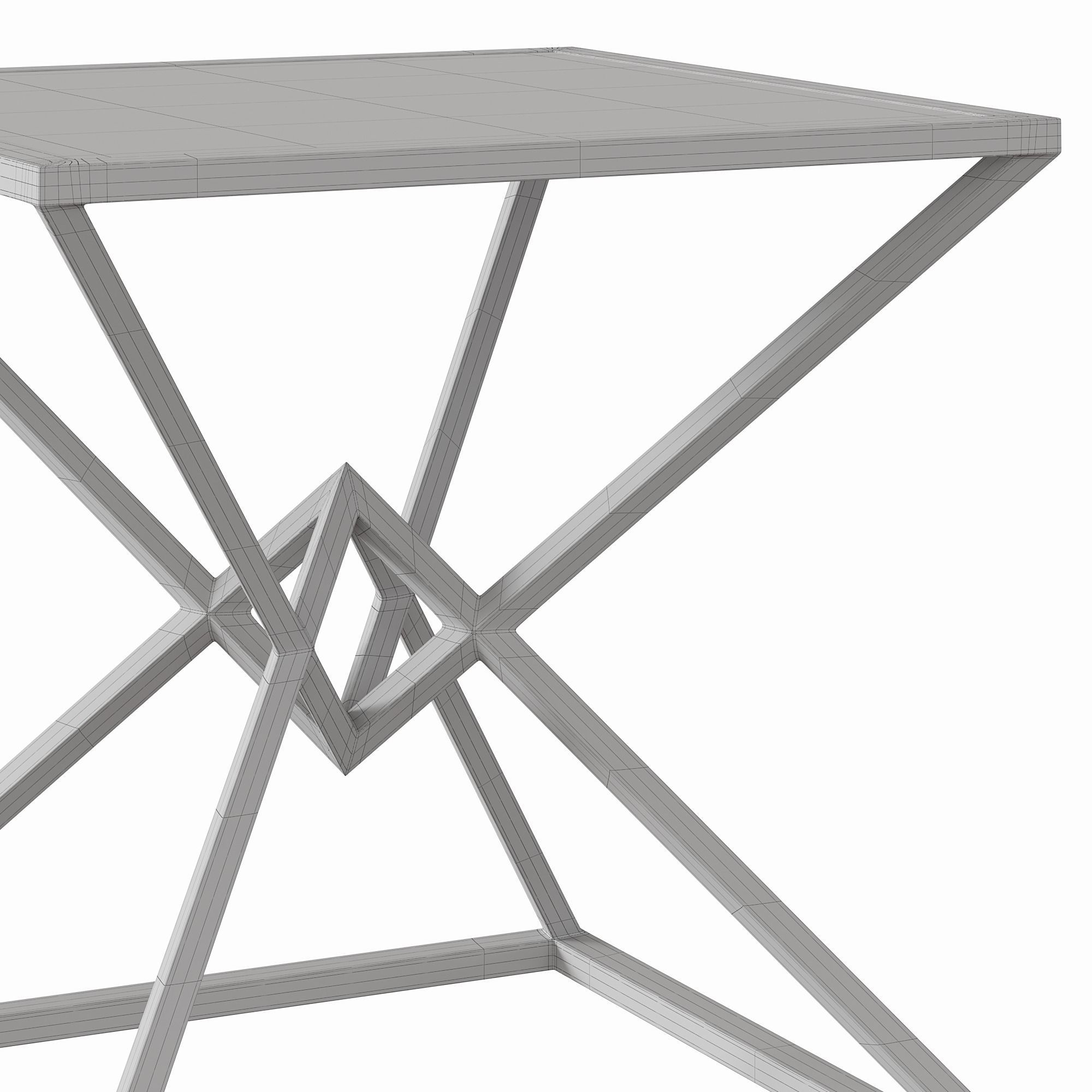 Aria Square Table by Diamond Sofa 3D model_3