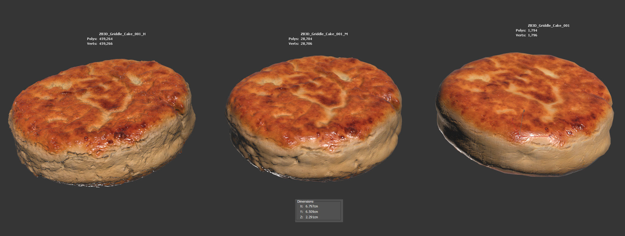 Griddle Cake 3D model_5