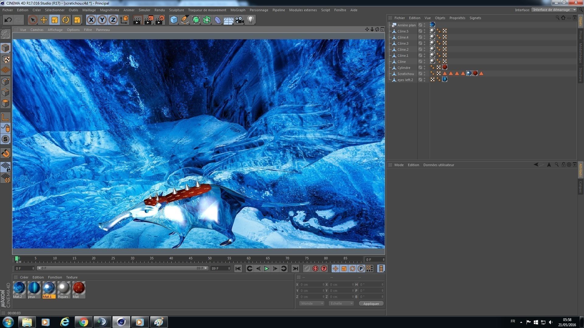 scratichou computer screen showing animal Free 3D model_1