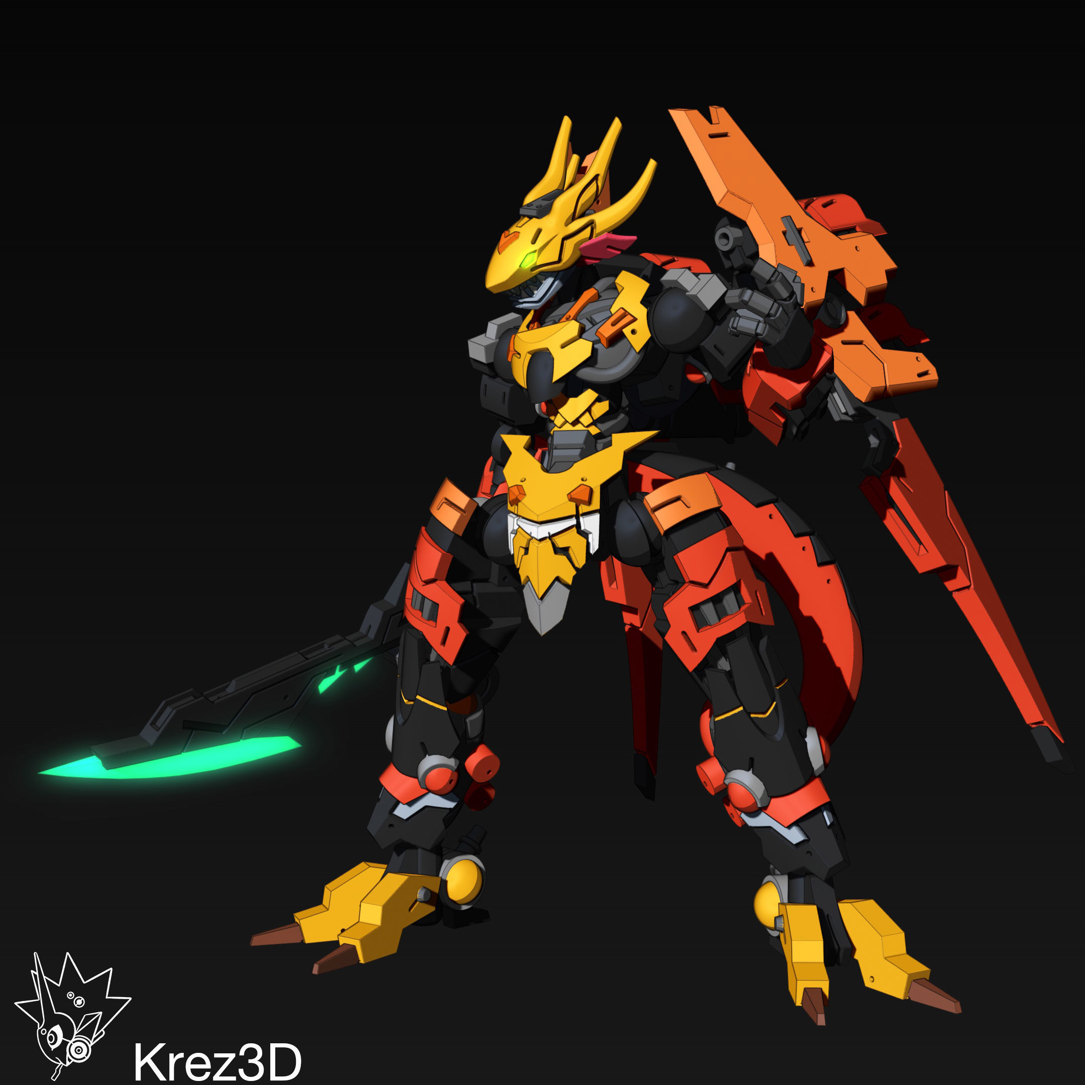 SA-4 Draco Mech 3D print model_7