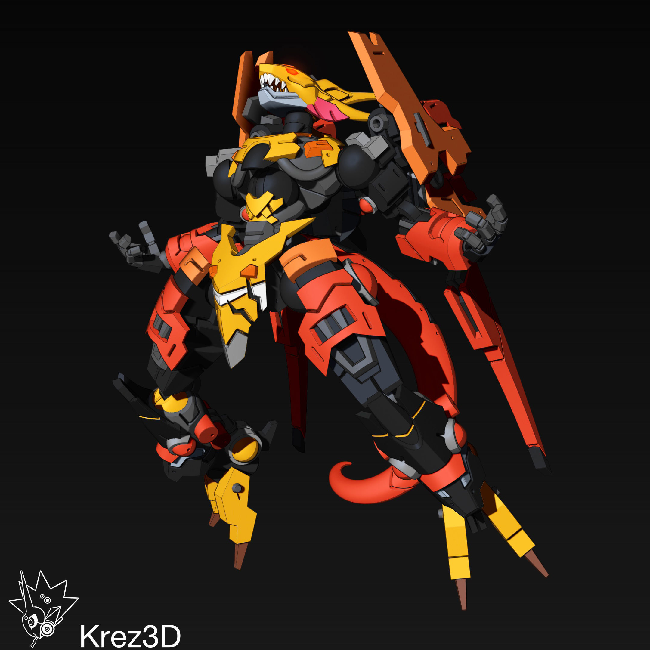 SA-4 Draco Mech 3D print model_6