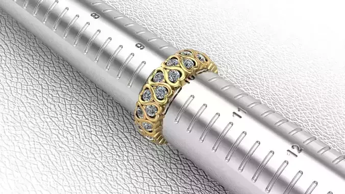 Claddagh ring 3D print model