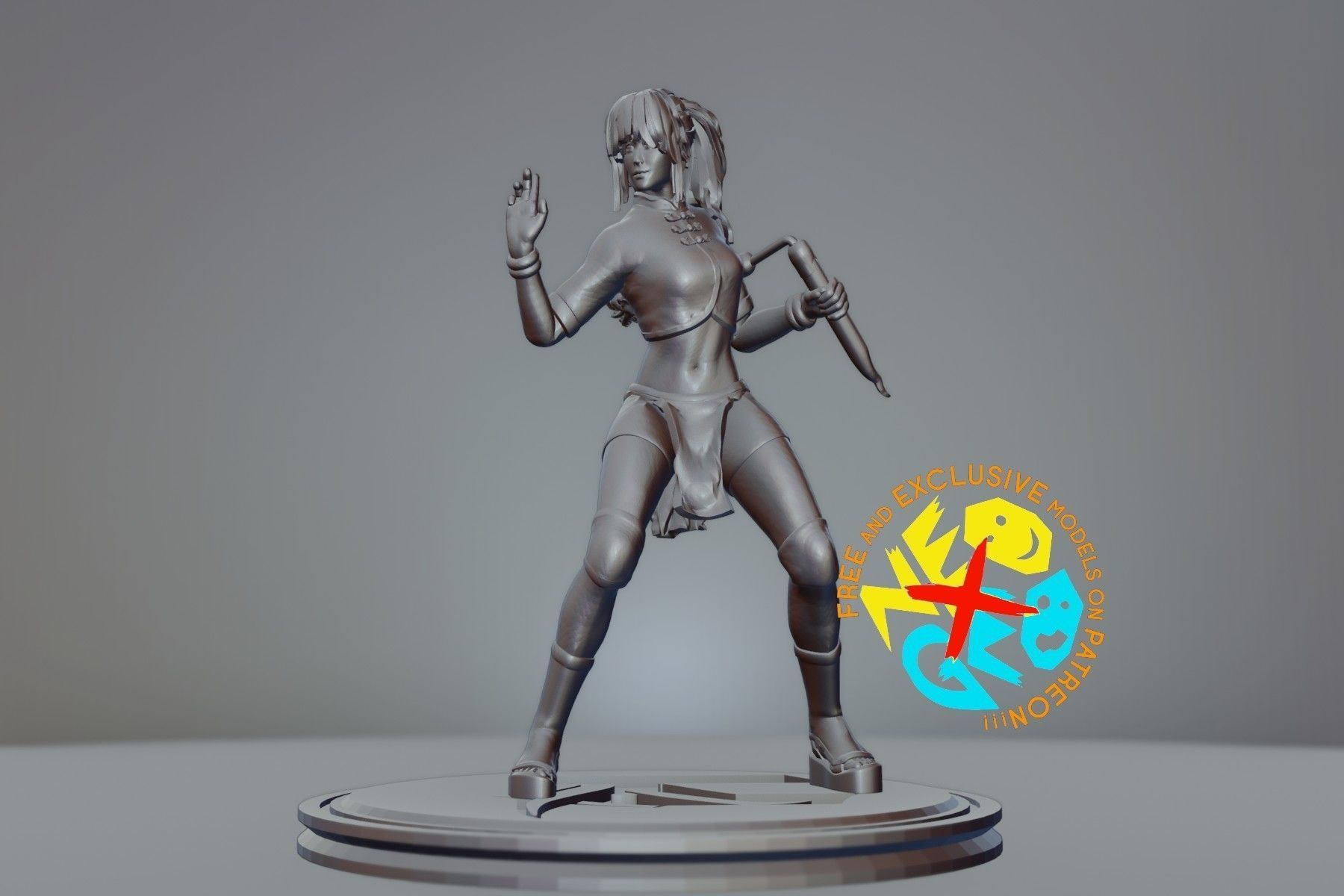 KIM WU - KILLER INSTINCT 3D print model_1