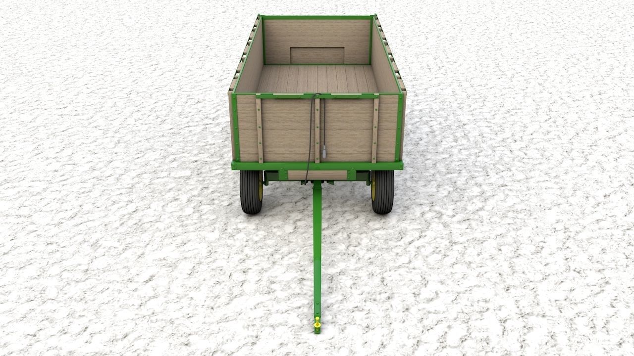 John Deere 1065 Wagon  1966 3D model_26