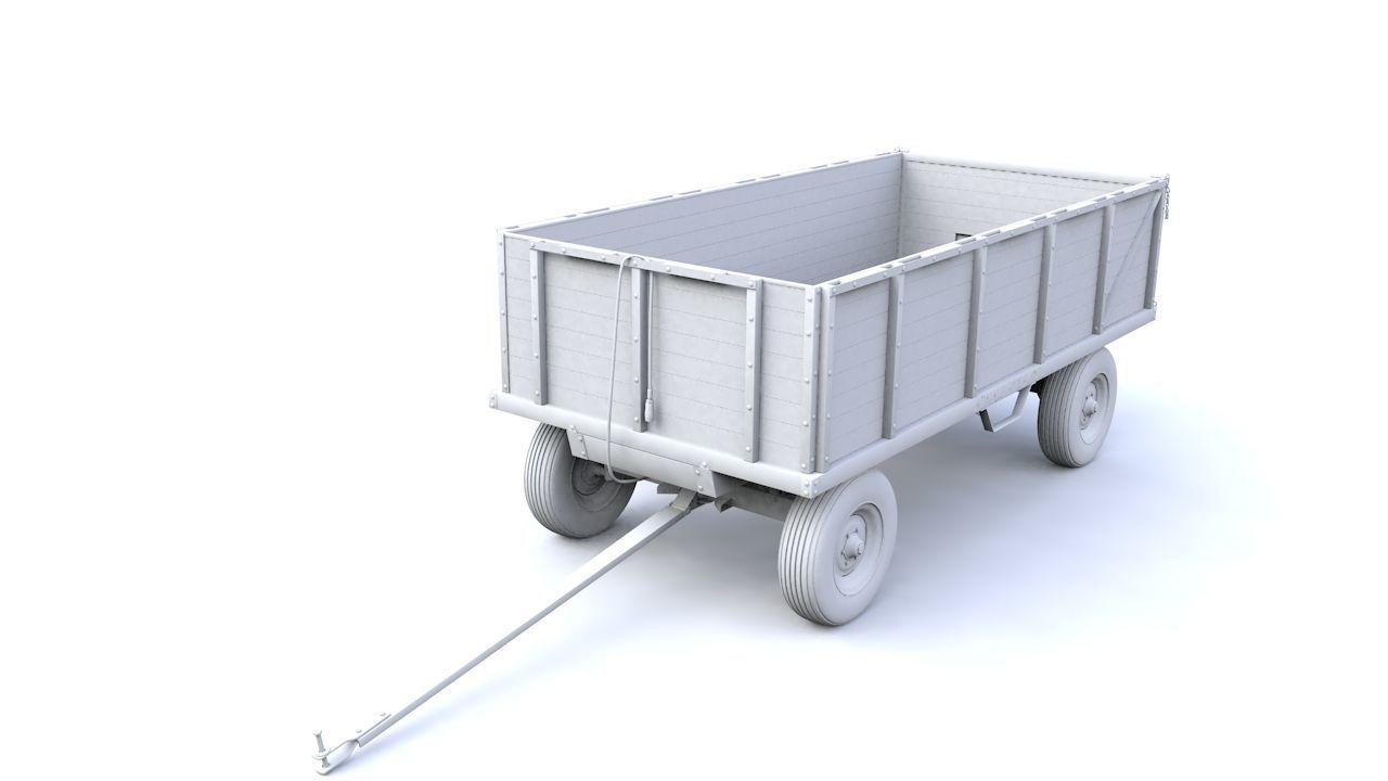 John Deere 1065 Wagon  1966 3D model_31