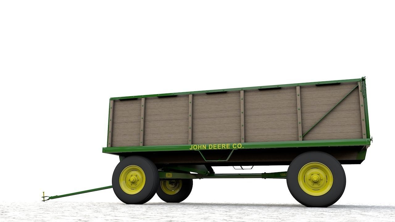 John Deere 1065 Wagon  1966 3D model_19