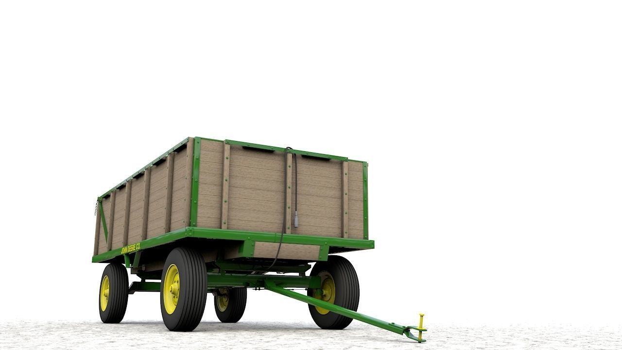 John Deere 1065 Wagon  1966 3D model_20