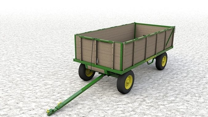 John Deere 1065 Wagon  1966 3D model