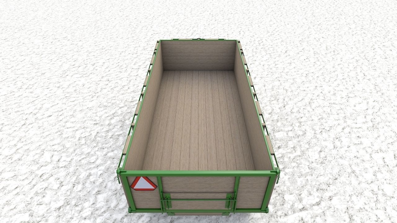 John Deere 1065 Wagon  1966 3D model_22