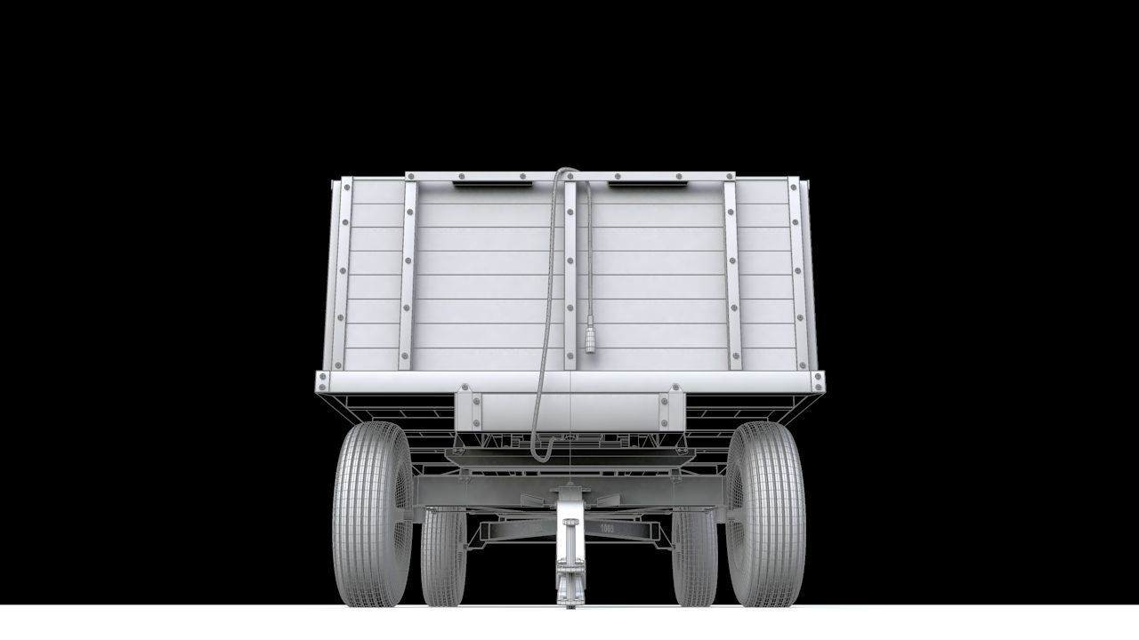 John Deere 1065 Wagon  1966 3D model_25