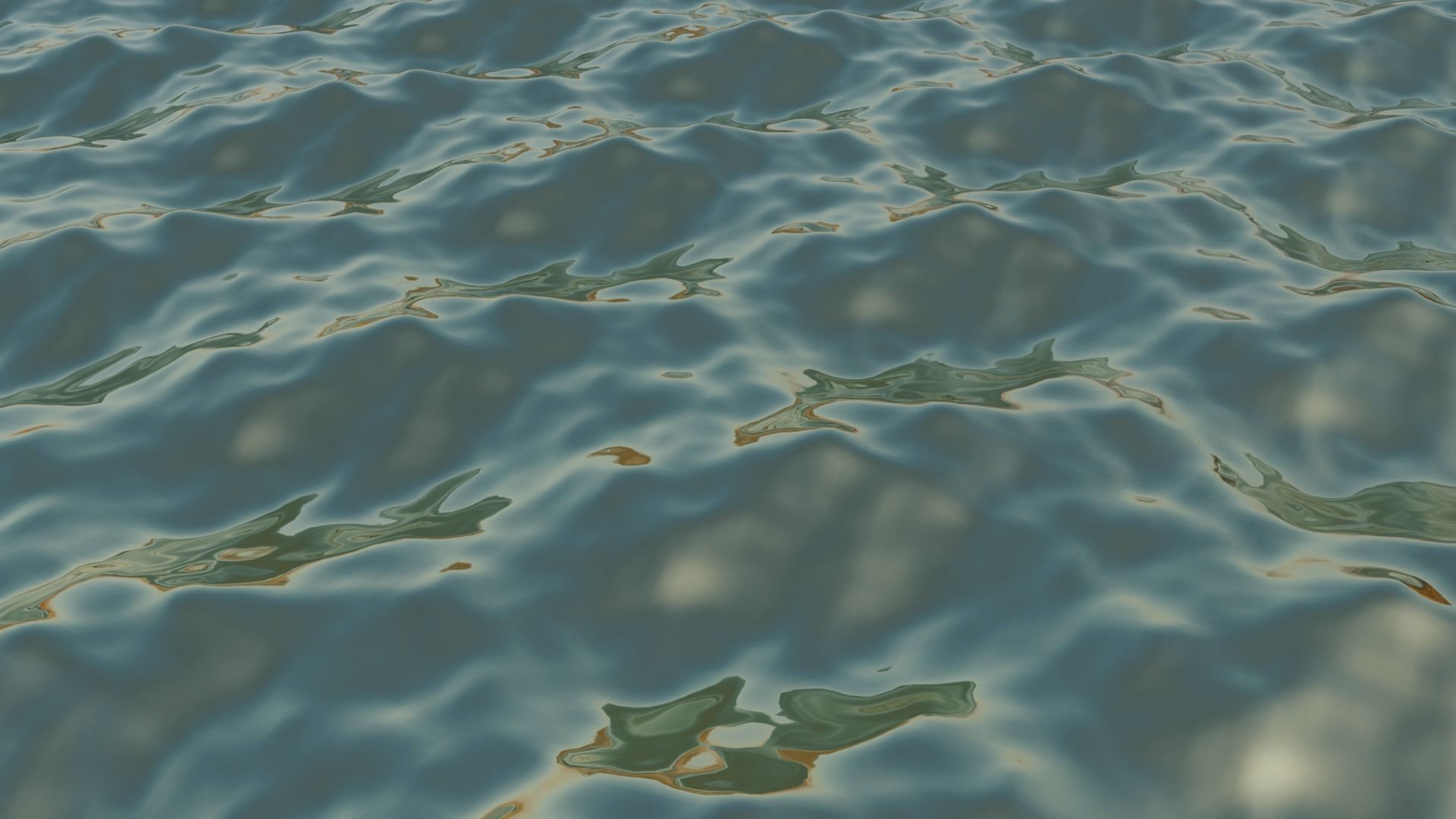 Sea Ocean Low-poly 3D model_2