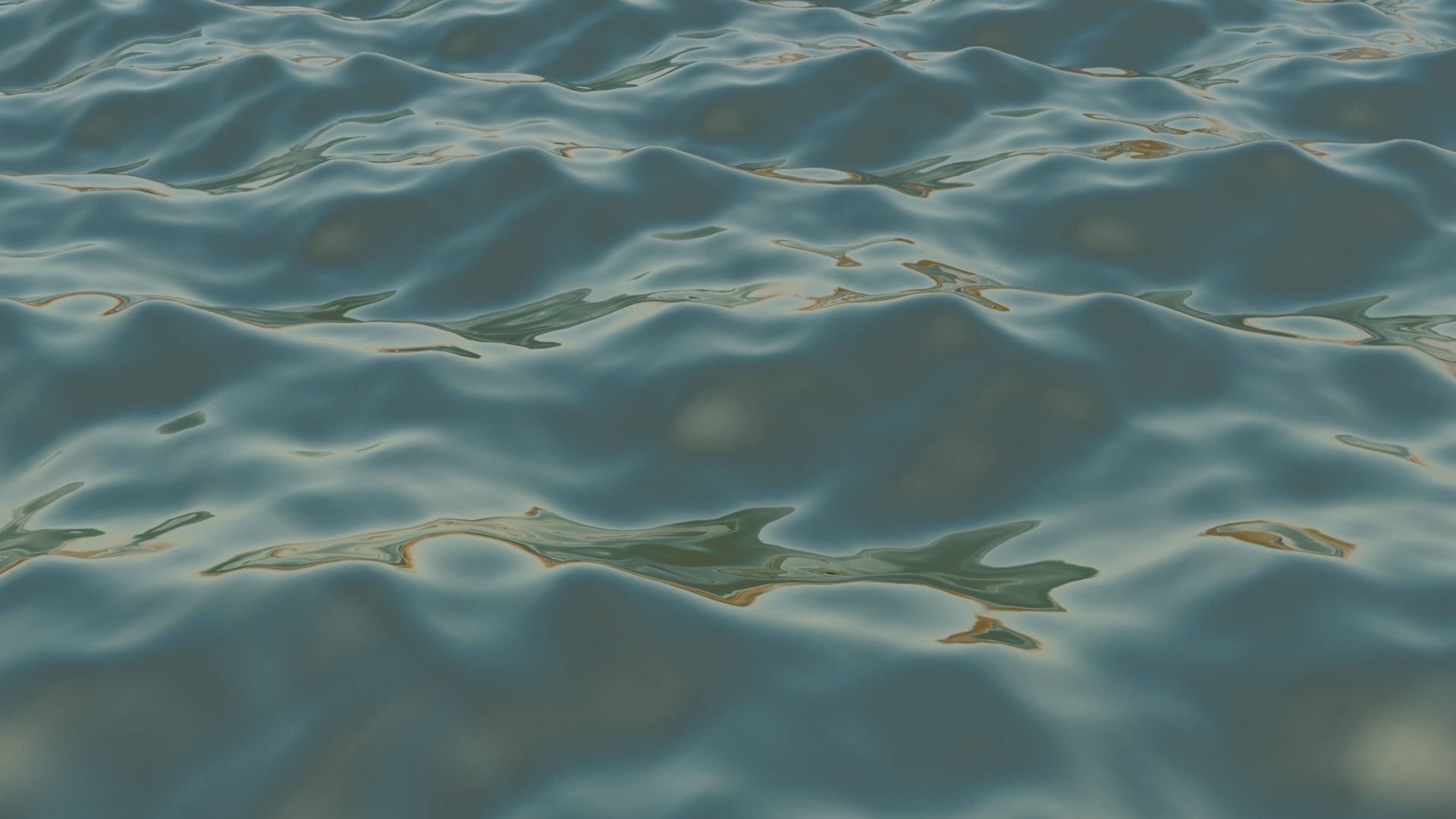 Sea Ocean Low-poly 3D model_6