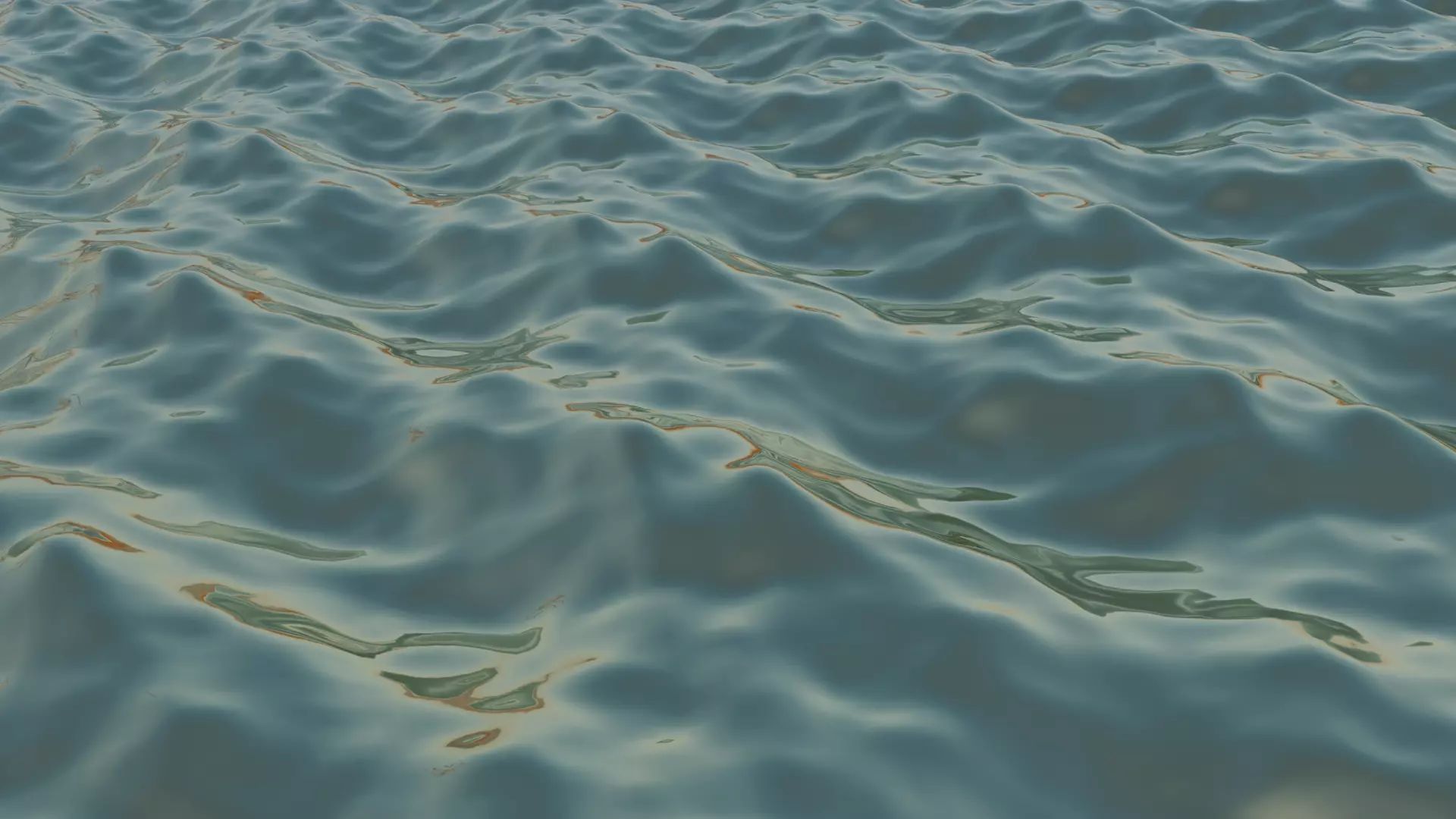 Sea Ocean Low-poly 3D model_0
